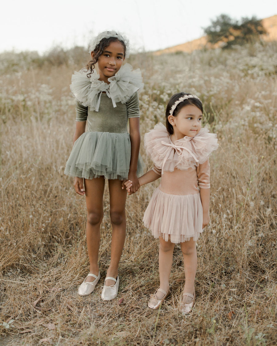 Ruffle Tulle Collar | Pine