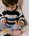 Baby Celosia Jumper | Summer Midnight Stripe