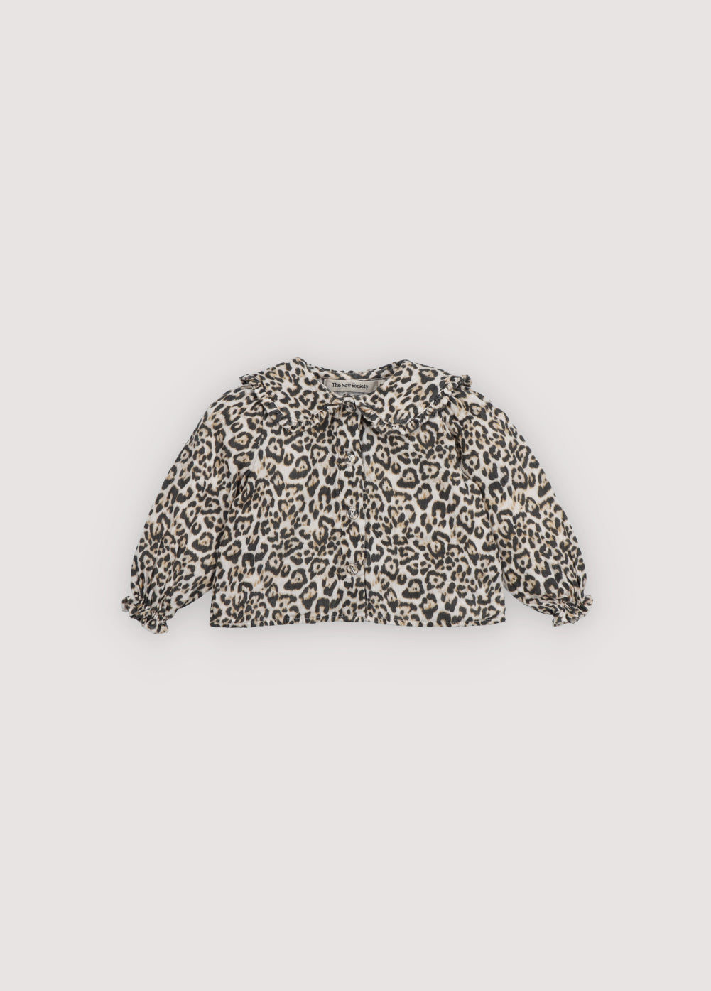 Baby Leopard Print Double Gauze Blouse The New Society