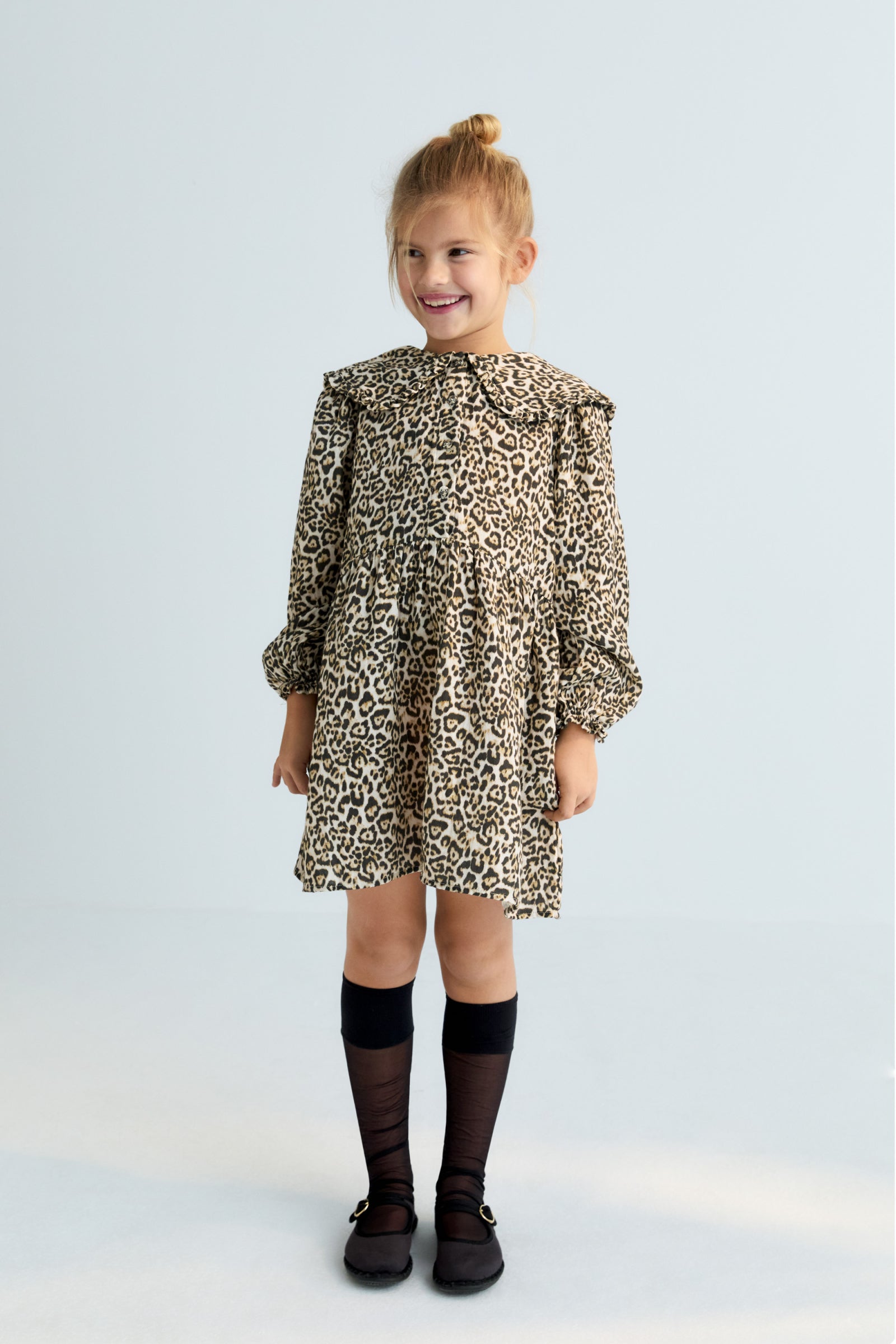Leopard print gauze dress The New Society