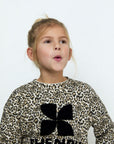 Leopard Print Logo Sweatshirt Nelia The New Society