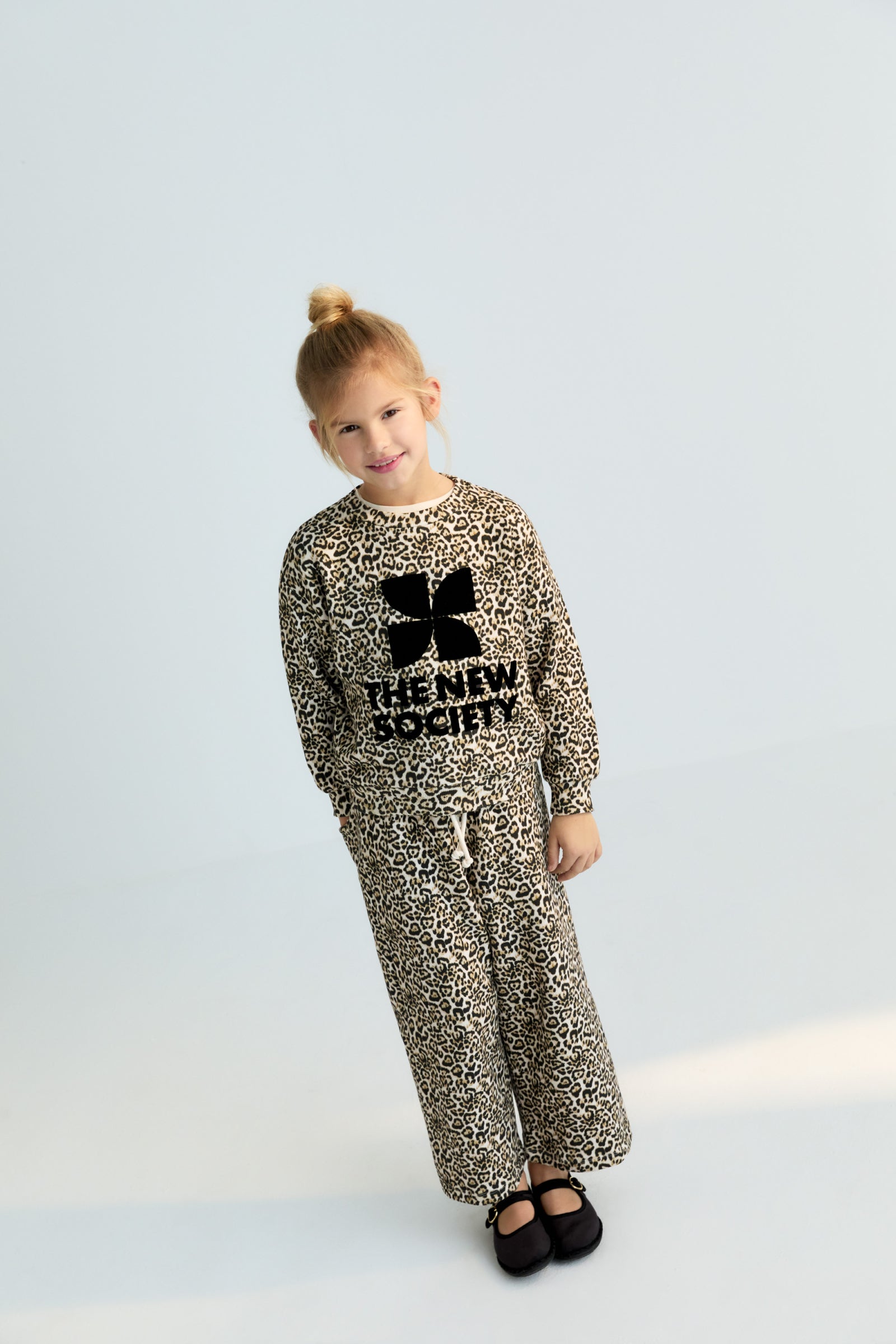 Leopard Print Logo Sweatshirt Nelia The New Society