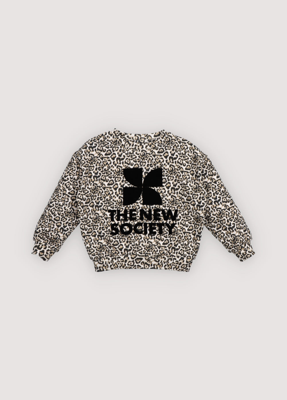 Leopard Print Logo Sweatshirt Nelia The New Society
