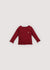 Plum, Dark Red, Long Sleeve Ribbed Blouse The New Society