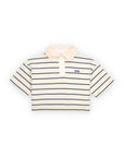 Teen Acacia Polo | Ecru Stripe