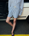 Teen Alheli Short | Summer Midnight Stripe