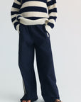 Teen Musa Knit Jumper | Summer Midnight Stripes
