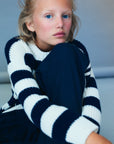 Teen Musa Knit Jumper | Summer Midnight Stripes