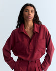 Tencel Woman Shirt | Plum Fantasy