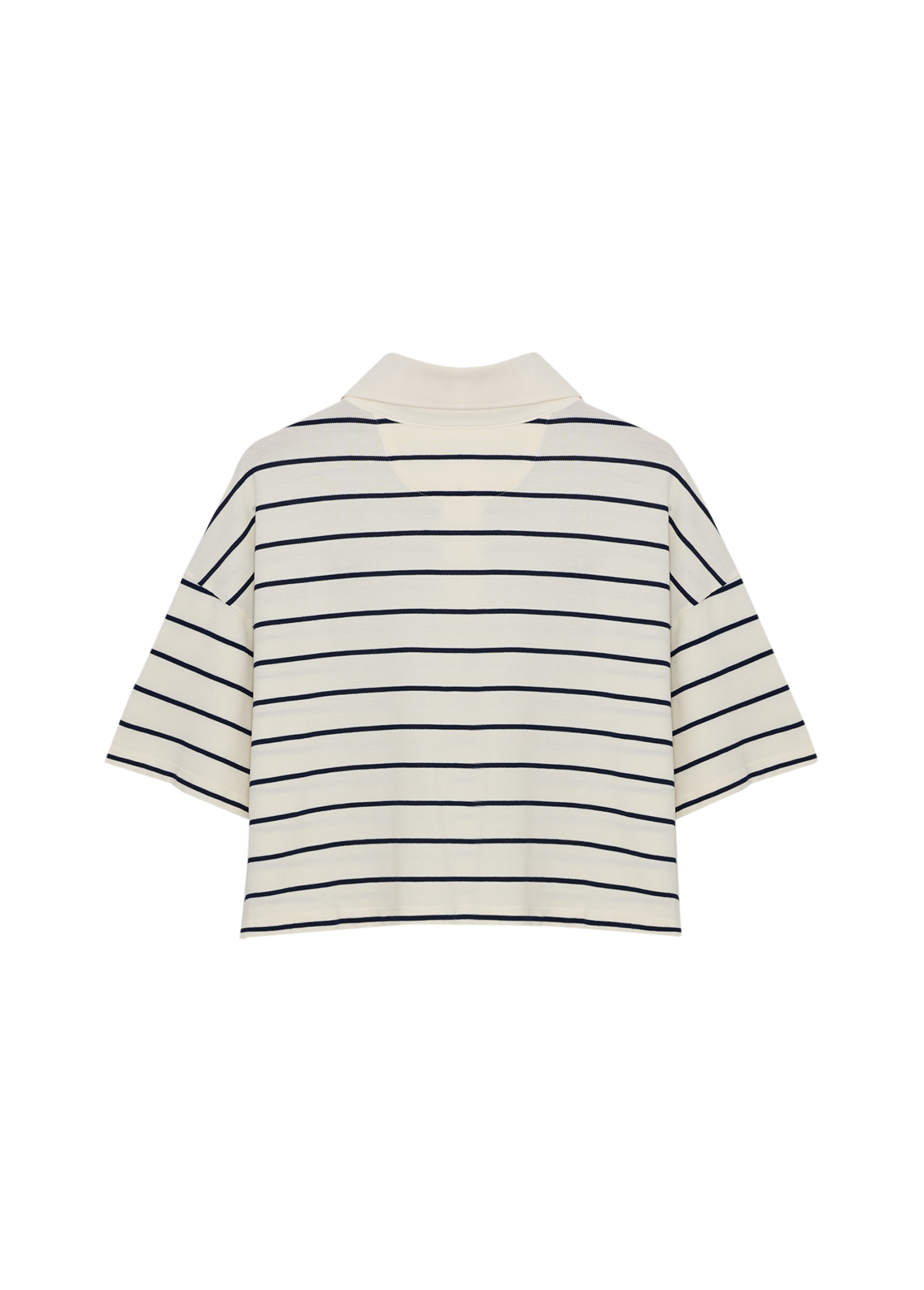 Womens Acacia Polo | Ecru Stripe