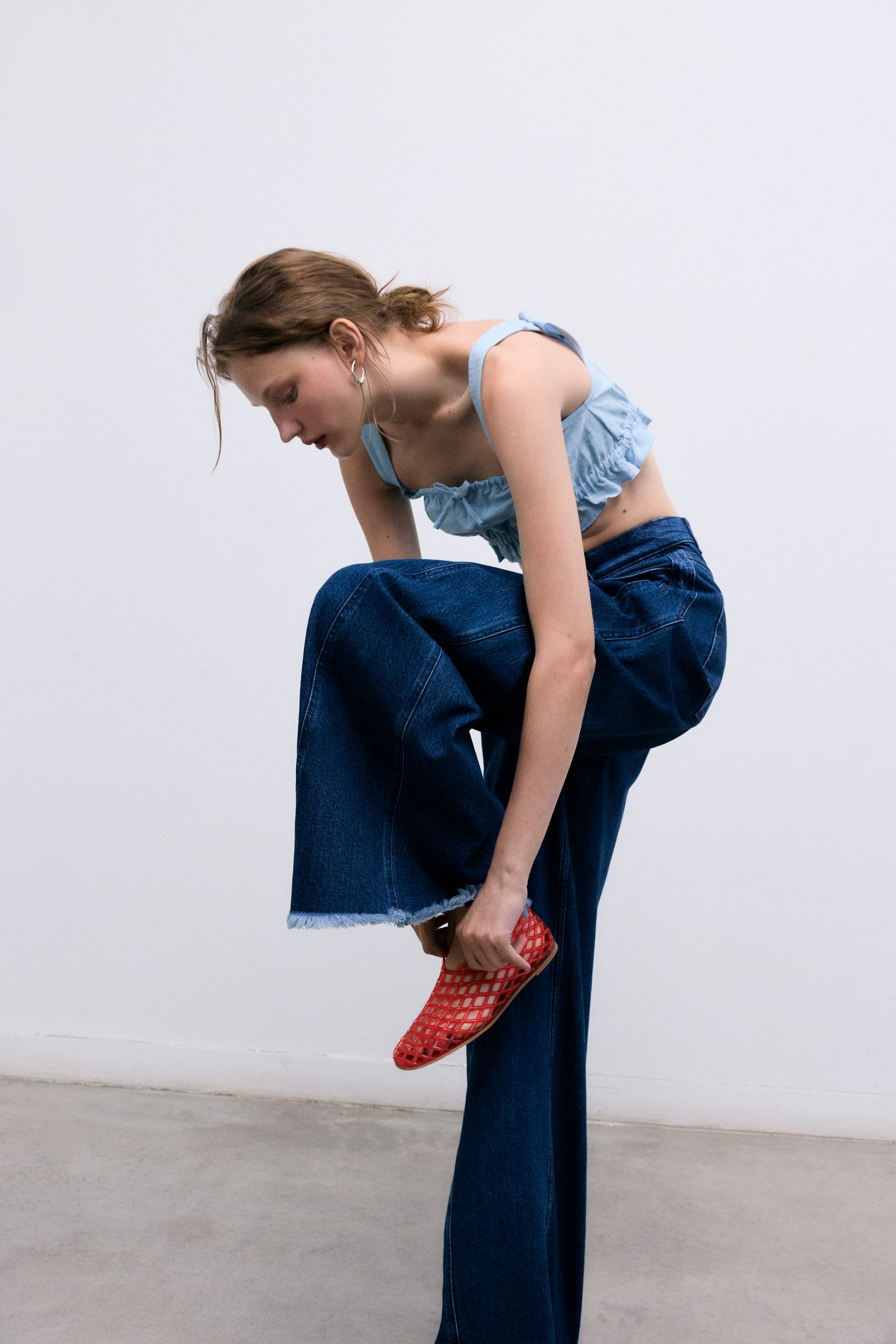 Womens TNS Denim Extra Wide Pant | Indigo Denim