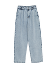 Womens TNS Pleat Denim Pant | Bleach Denim