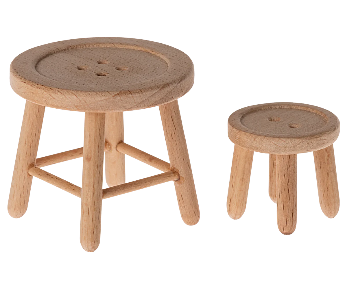 Maileg | Table &amp; Stool Set - Mouse