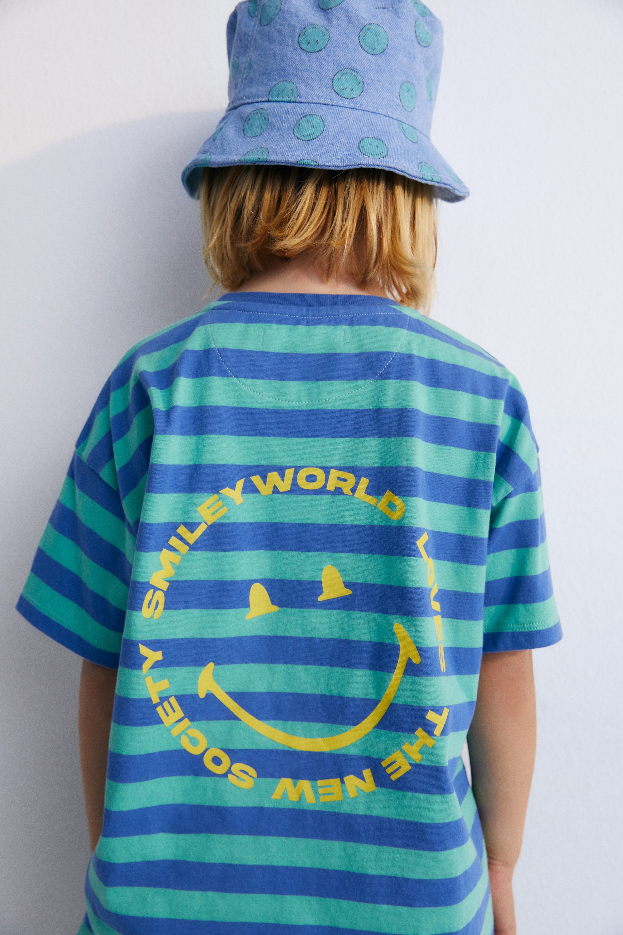 TheNewSociety-SS25-SmileyTShirt-StripesCobalt