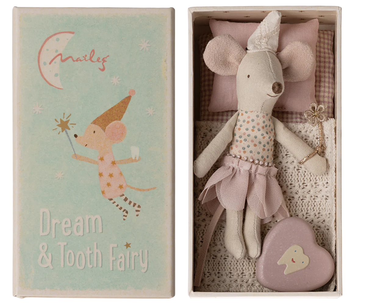 Tooth Fairy Mouse in Matchbox - Little Sister