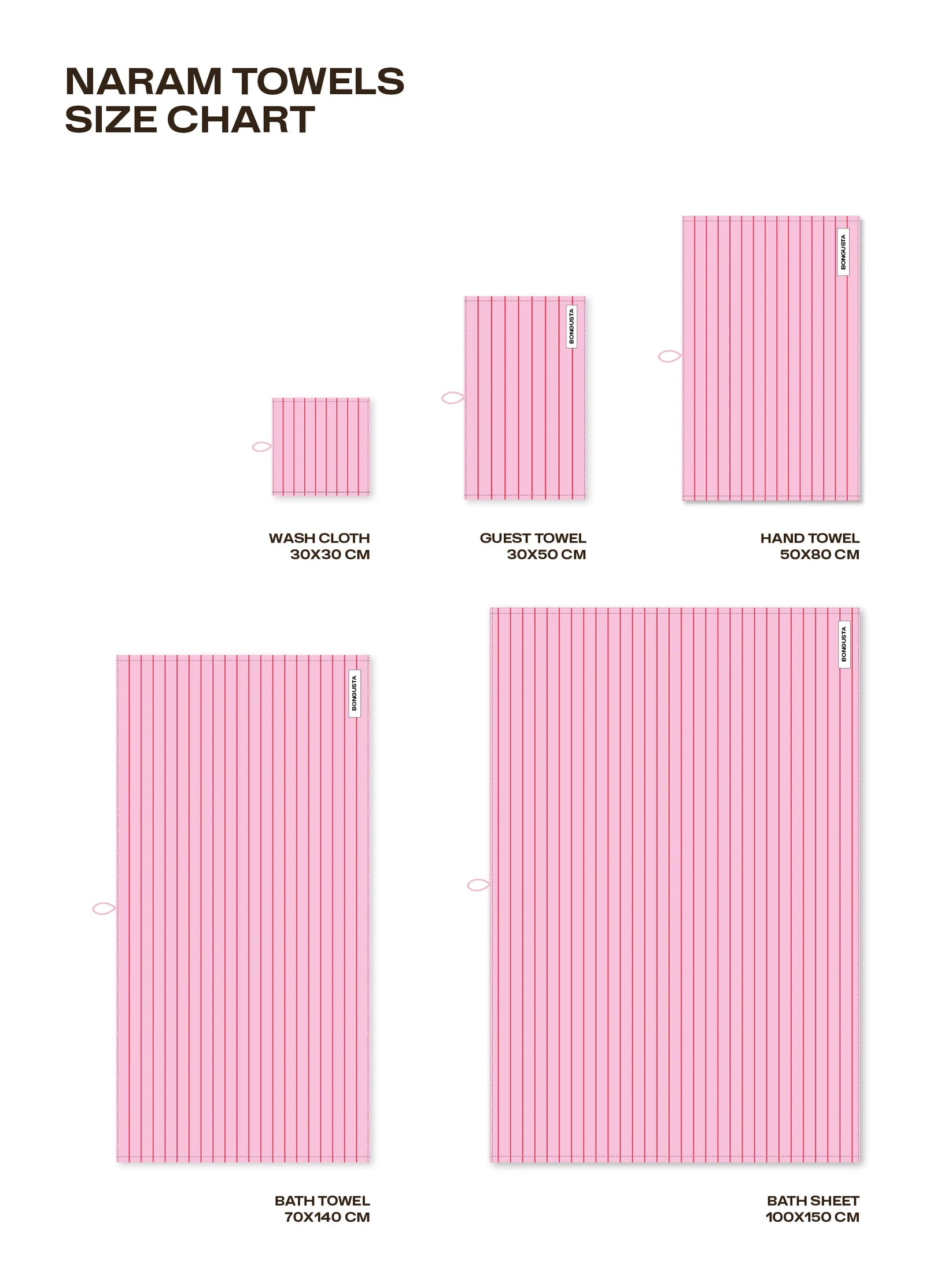 OEKO-TEX® Bath Towel | Baby Pink &amp; Ski Patrol Red Stripe
