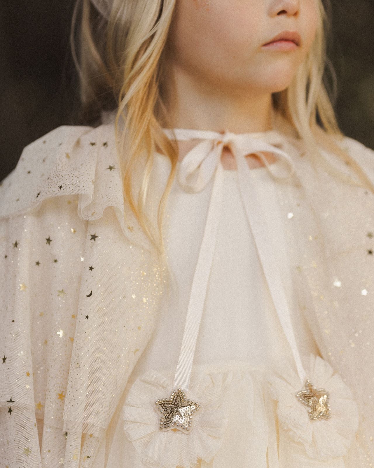 Tulle Cape | Champagne Stars 2