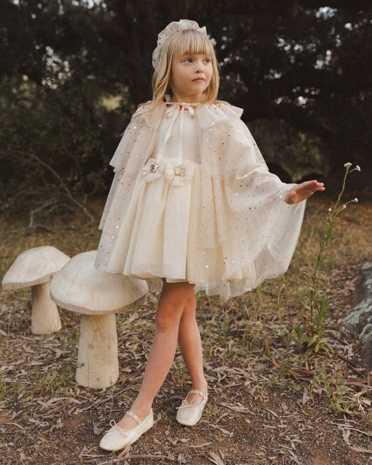 Tulle Cape | Champagne Stars 4