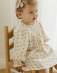 V Smocked Dress | Holly Berry