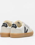 Small V-90 Leather White Black Natural