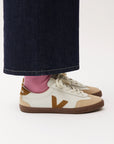 Adult Volley Leather White | Tent Bark