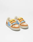 Small V-10 Leather | Cashew Aqua Umber