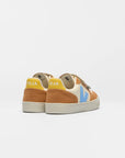 Small V-10 Leather | Cashew Aqua Umber