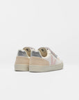 Small V-10 Leather | White Petale