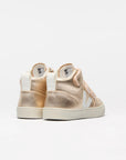 V-10 Mid Leather Platine White