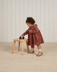 Velour Baby Dress | Cranberry