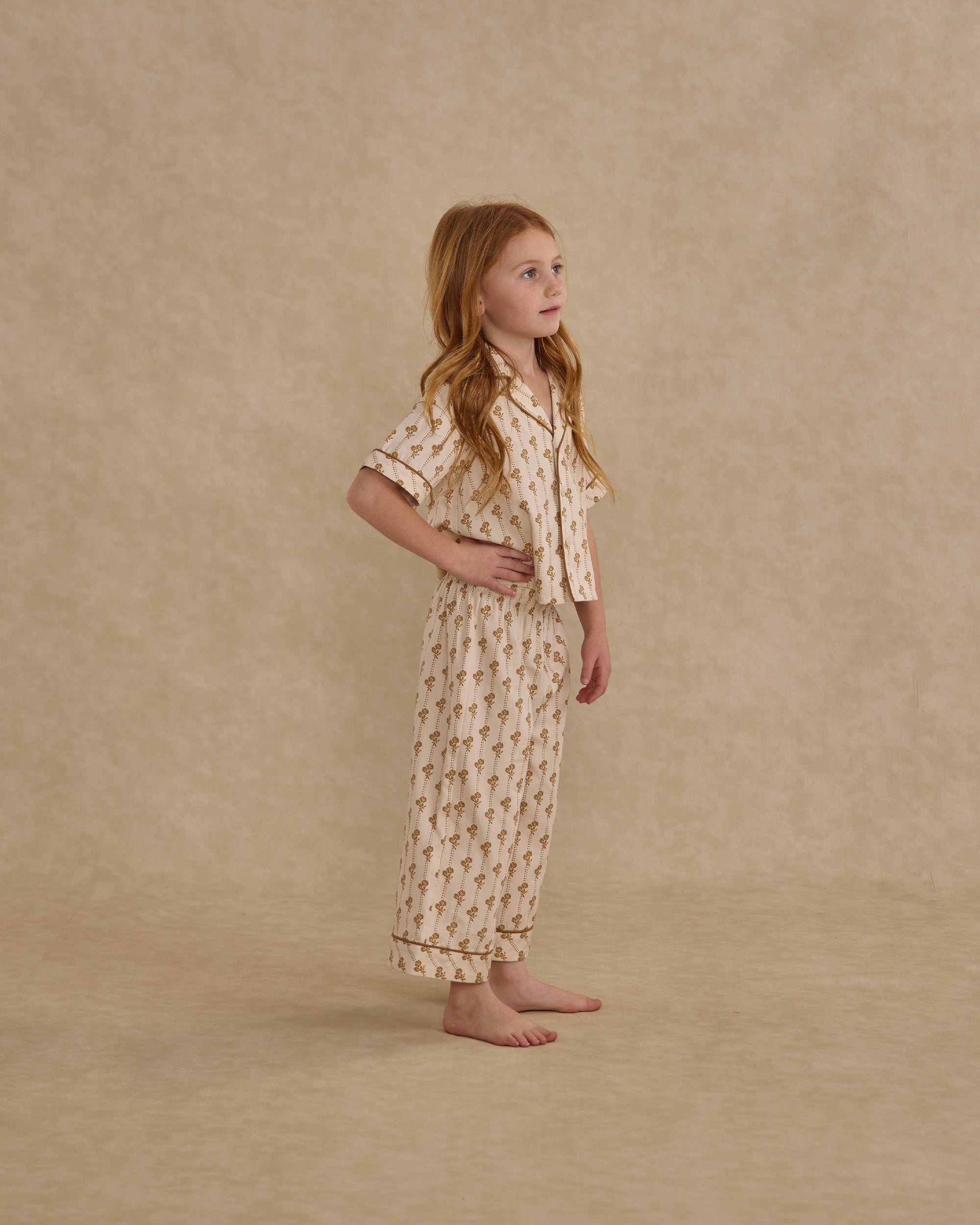Woven Pajama Set | Golden Bloom