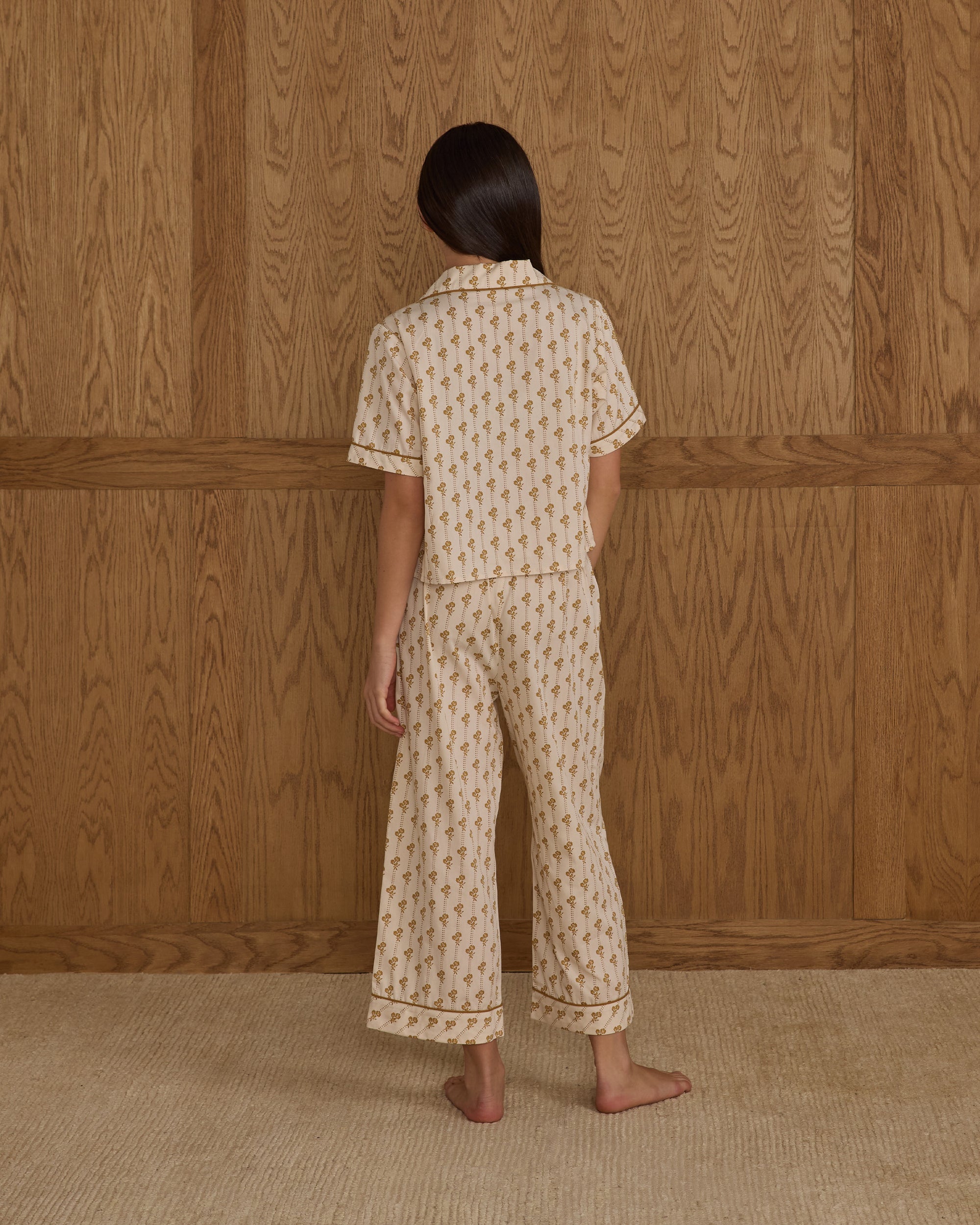 Woven Pajama Set | Golden Bloom