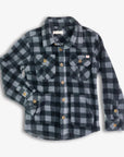 Snow Fleece Shirt | Grey Black