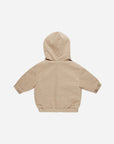 Corduroy Hooded Jacket | Latte