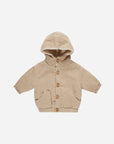 Corduroy Hooded Jacket | Latte