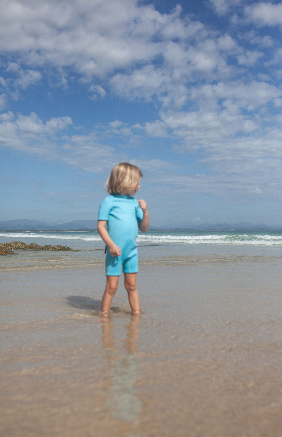 Short Sleeve Springsuit | Ocean Blue