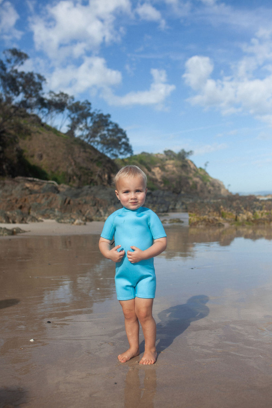 Short Sleeve Springsuit | Ocean Blue