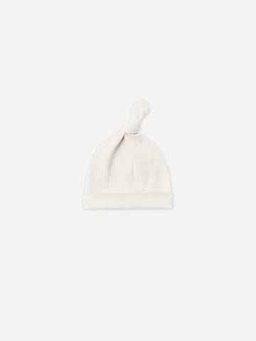 Knotted Baby Hat || Ivory