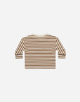 Long Sleeve Henley Tee | Cinnamon Stripe