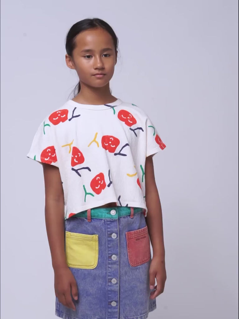 Bobo Choses Smiling All Over Cropped T-Shirt 5