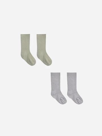Socks Set || Sage, Periwinkle