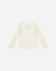 Textured Long Sleeve Top | Ivory