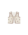 Embroidered Vest | Natural