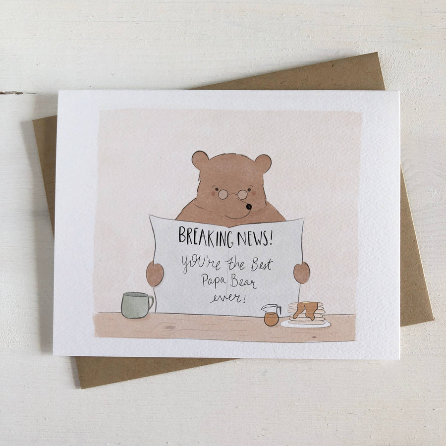 Fox & Bear Paper Co. - The Best Papa Bear - Father's Day Card