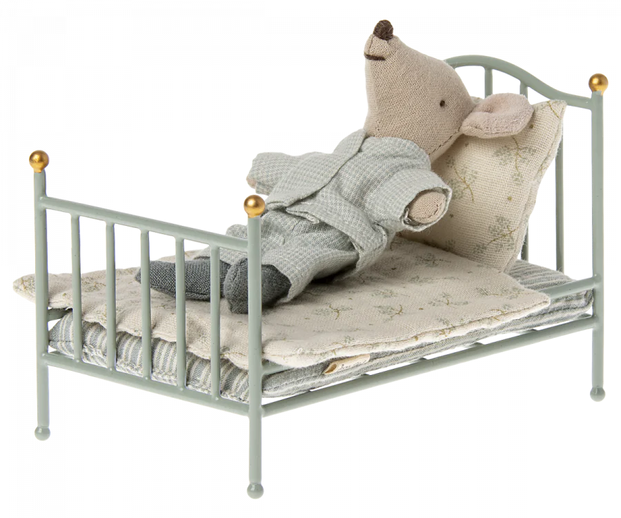 Maileg | Vintage Bed - Mouse | Mint 
