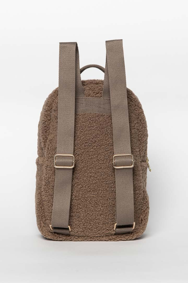 Brown Chunky Teddy Mini Backpack