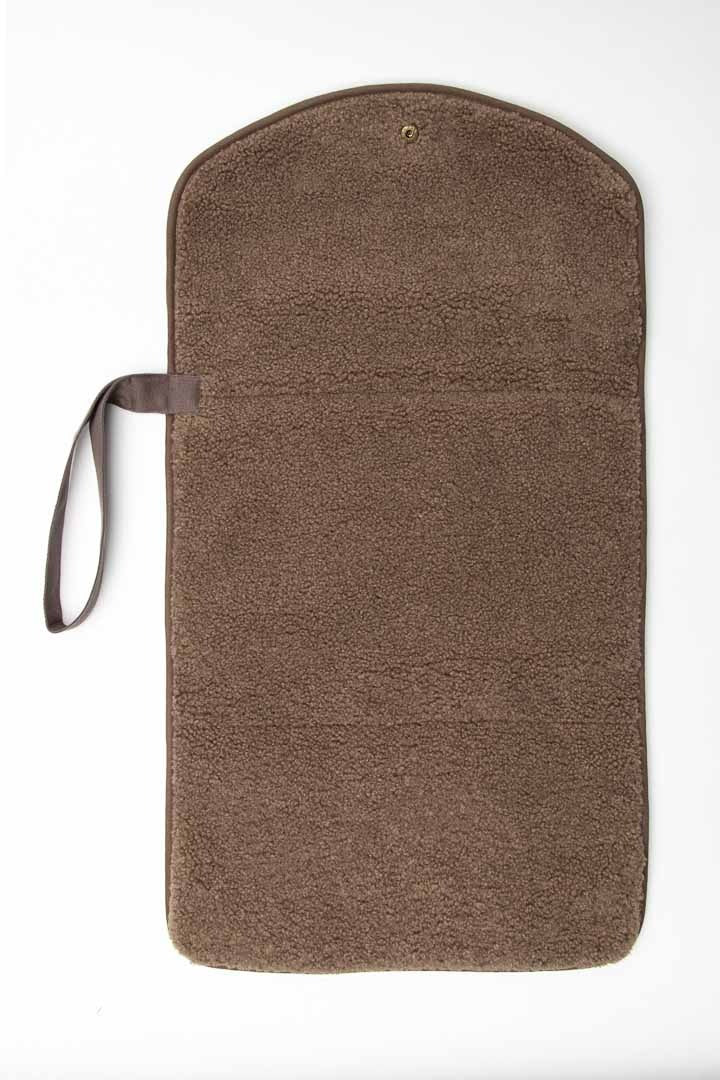 Brown Chunky Teddy Changing Mat