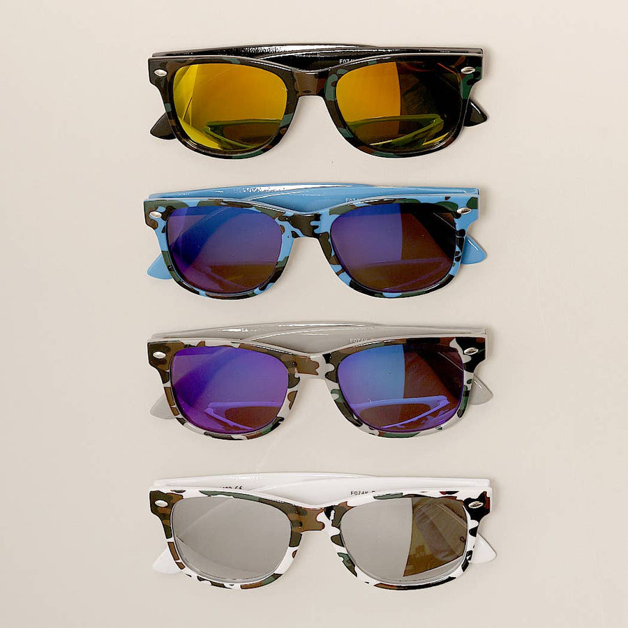 Fashion City - Kids Trendy Camo Pattern Sunglasses