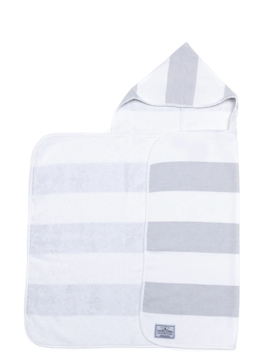 The Reel Kids Hooded Towel | Grey
