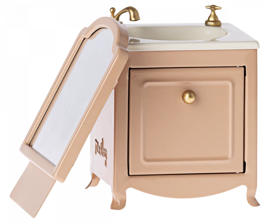 Sink Dresser with Mirror, Mouse|Dark Powder